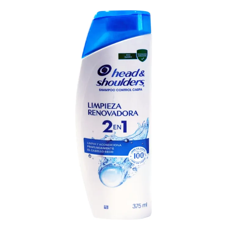 Shampoo Head & Shoulders 2 en 1 Limpieza Renovadora 375 ml