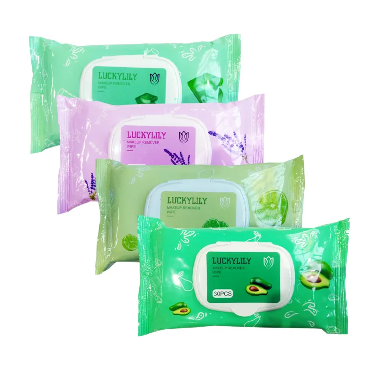 Toallas Húmedas Desmaquillantes Luckylily 30 pcs