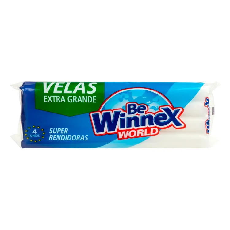 Velas Extra Grande Winnex 4 u