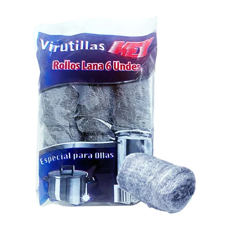 Virutillas Rollos Lana para Ollas Key 6 u