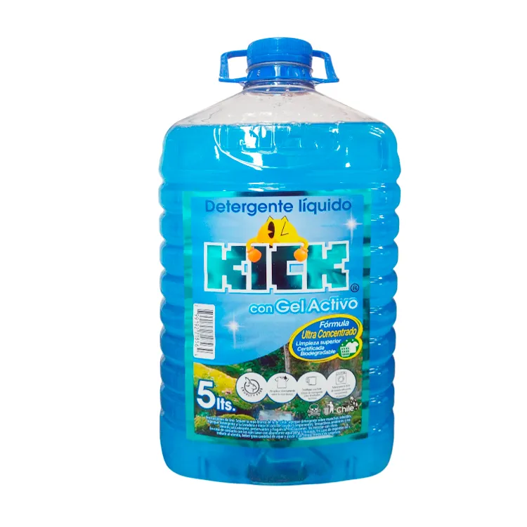 Detergente Líquido Kick con Gel Activo 5 lts