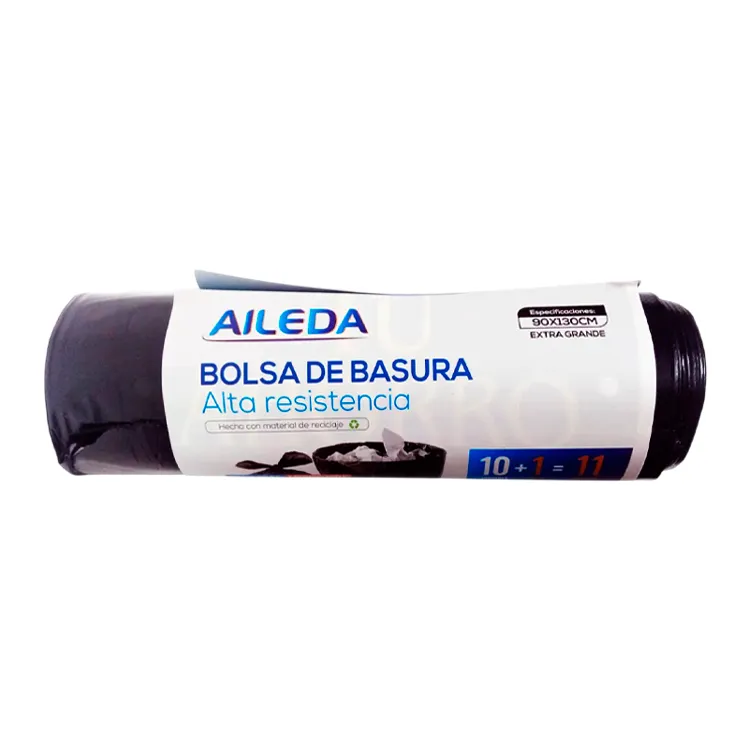 Bolsas de Basura Alta Resistencia Aileda Extra Grande 90X130 cm 10 u
