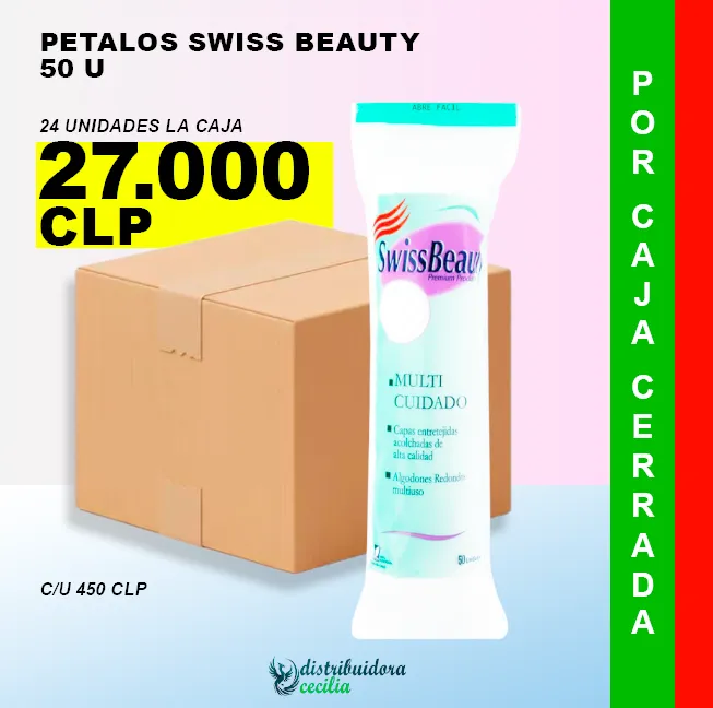 Caja Cerrada Pétalos Swiss Beauty 50 u