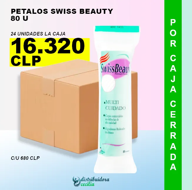 Caja Cerrada Pétalos Swiss Beauty 80 u