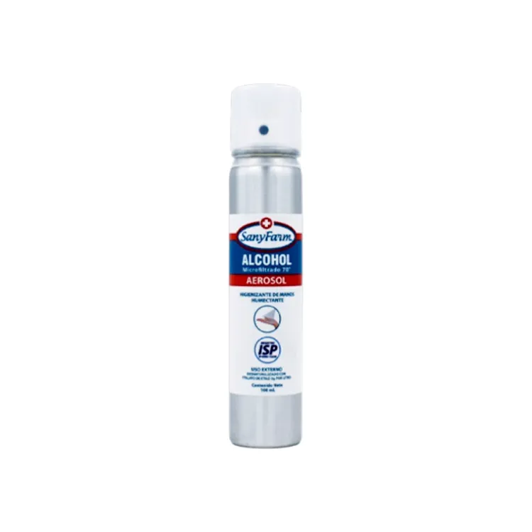 Alcohol Microfiltrado 70° SanyFarm 100 ml