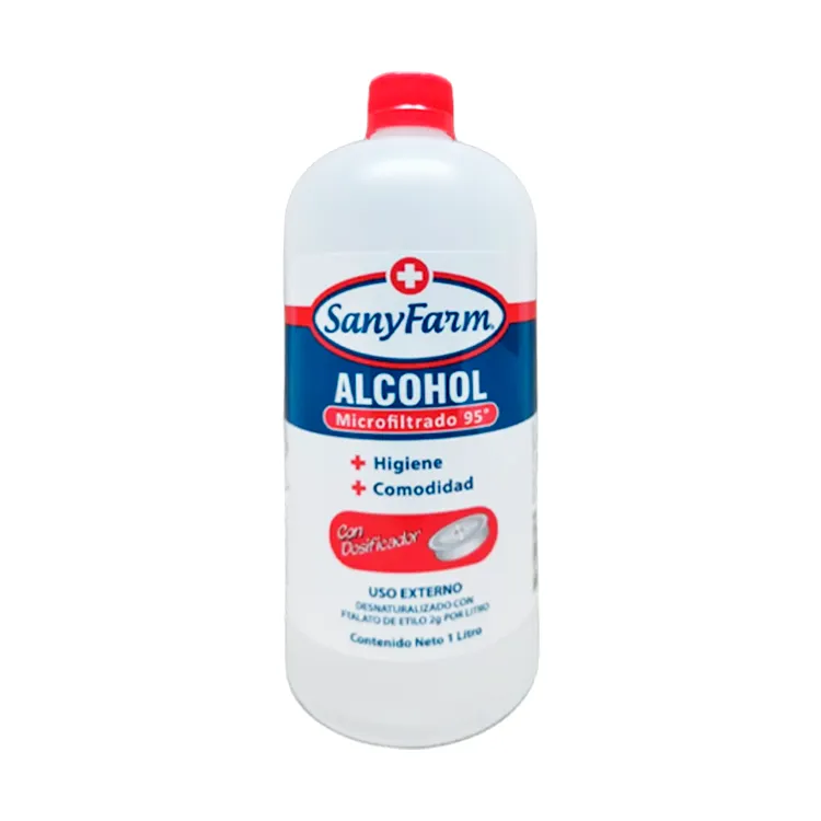Alcohol Microfiltrado SanyFarm 1 L – 95°