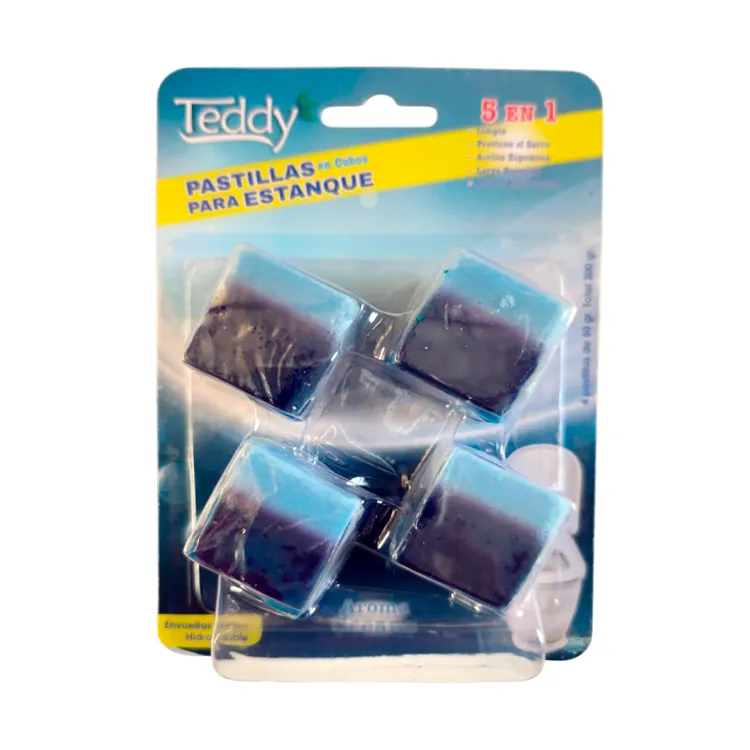 Pastilla Aromatizante Ambientador en Cubos para Estanque Teddy 4 u