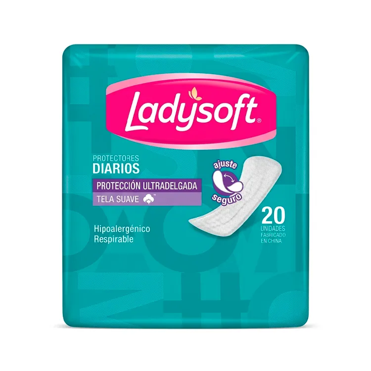 Protectores Diarios Ladysoft Tela Suave 20 u