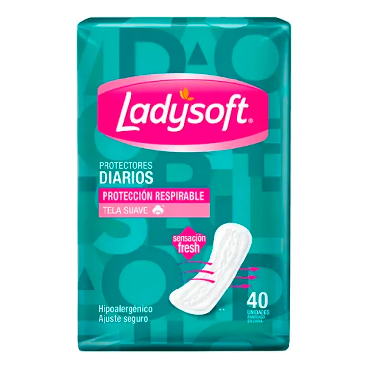 Protectores Diarios Ladysoft Tela Suave 40 u