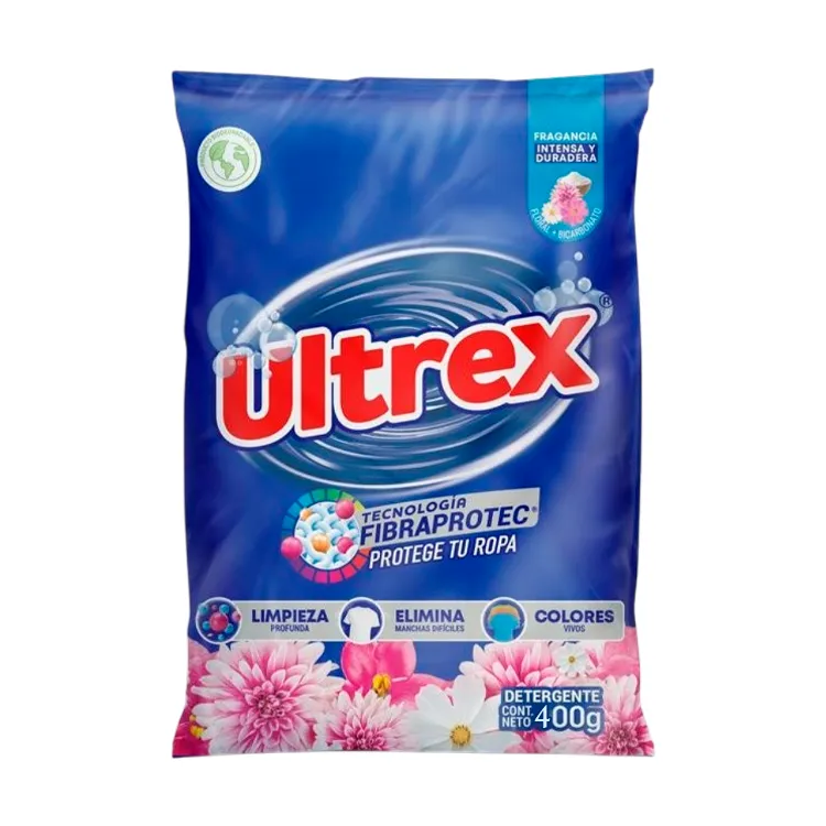 Detergente en Polvo Ultrex 400 g