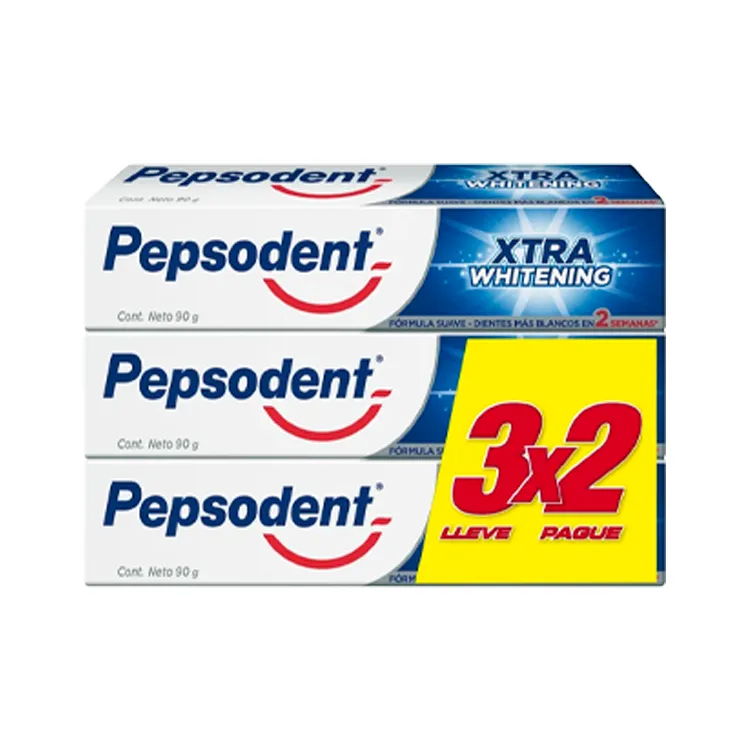 Crema Dental Pepsodent Xtra Whitening 3X2 90g