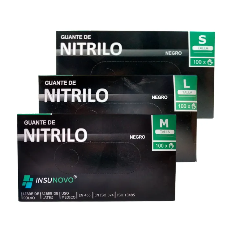 Guantes Nitrilo Insunovo Negro